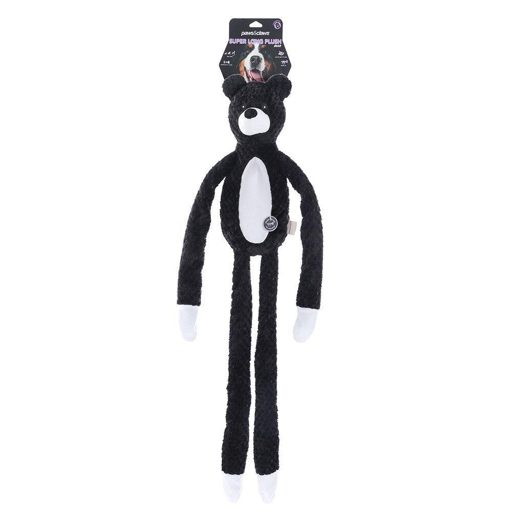 Paws & Claws 100x20cm Super Long Plush Bear Dog Toy w/ Rope Inner