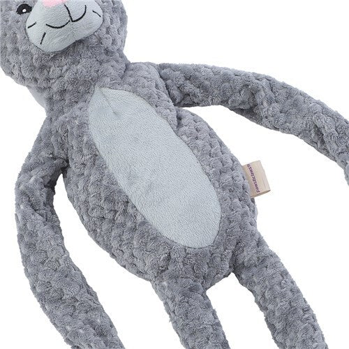 Paws & Claws 100x20cm Super Long Plush Rabbit Dog Toy w/ Rope Inner