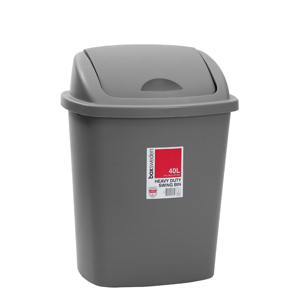 Boxsweden Swing Bin 40L 44X33.5X57.5cm Assorted