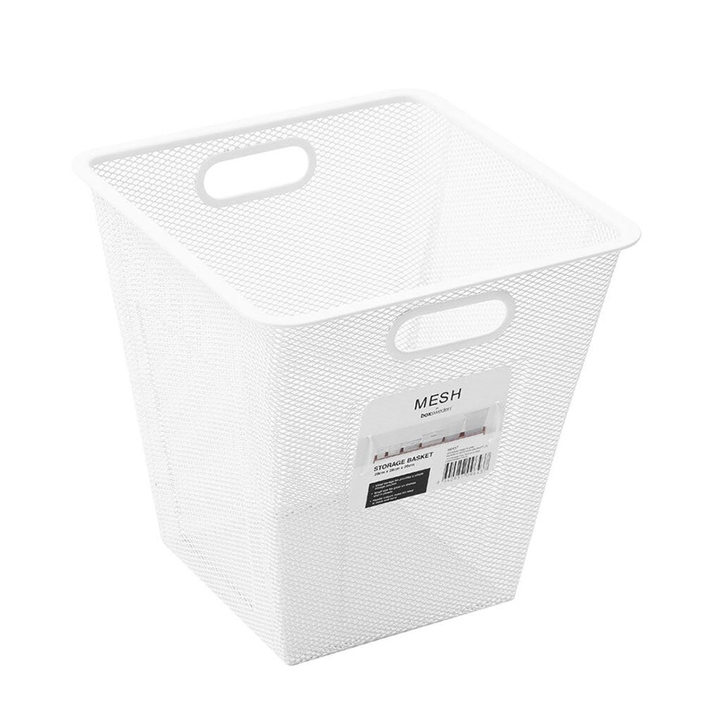 Mesh by Boxsweden Storage Basket 28cm x 28cm - White