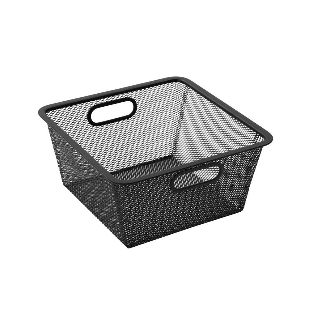 Boxsweden Mesh Storage Basket 28X28X13.5cm Black