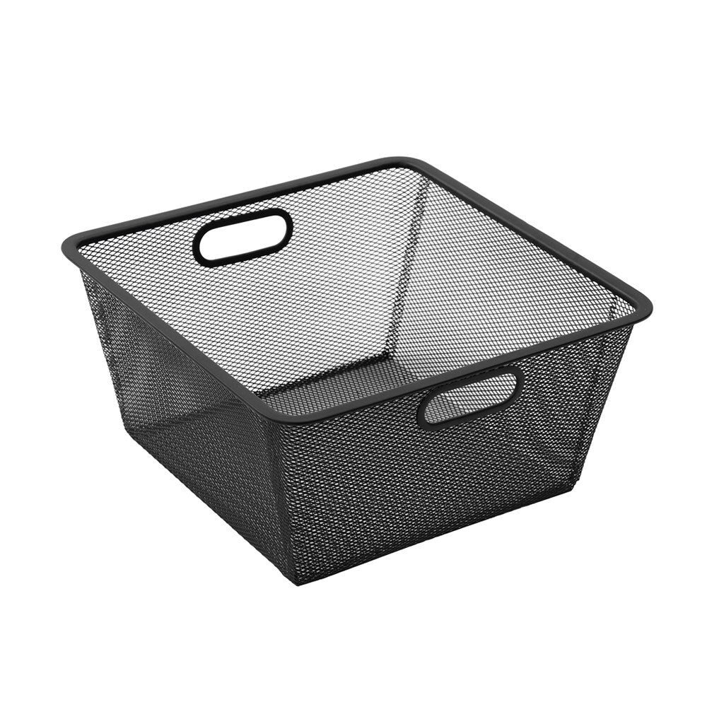 Boxsweden Mesh Storage Basket 33X33X16.5cm Black