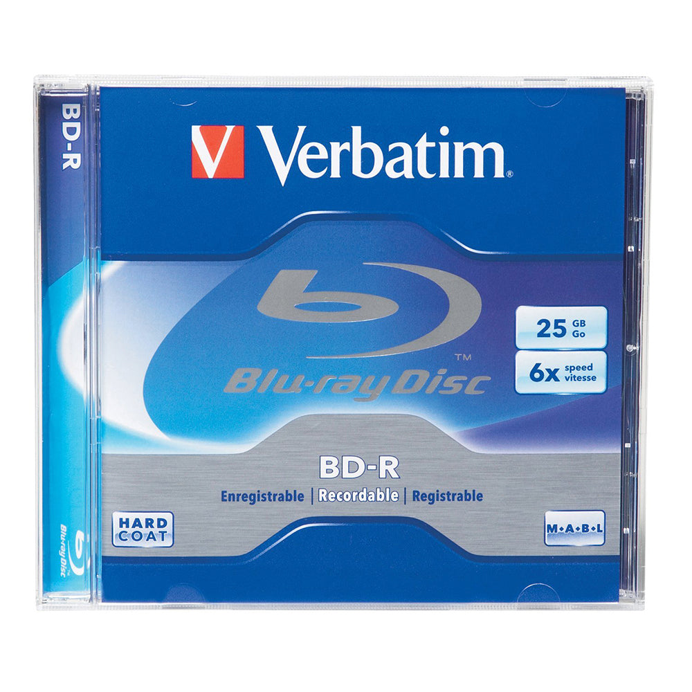 Verbatim BD-R 25GB 6x Speed Blank Disc w/ Jewel Case