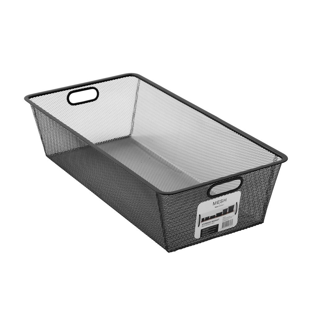 Boxsweden Mesh Storage Basket 33X65.5X46cm Black