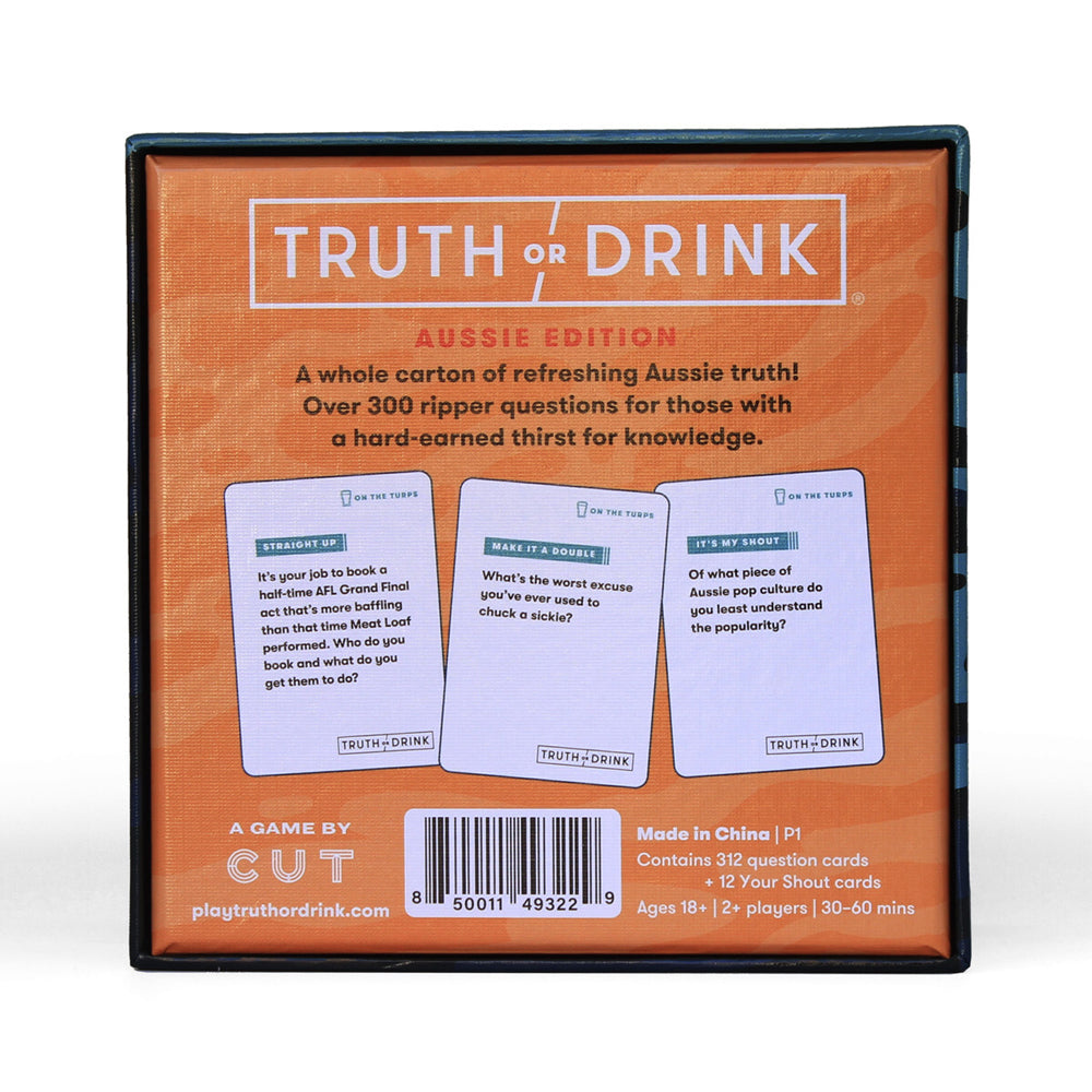 Cut Games Truth or Drink On The Turps Aussie Edition Adult Card Game 18