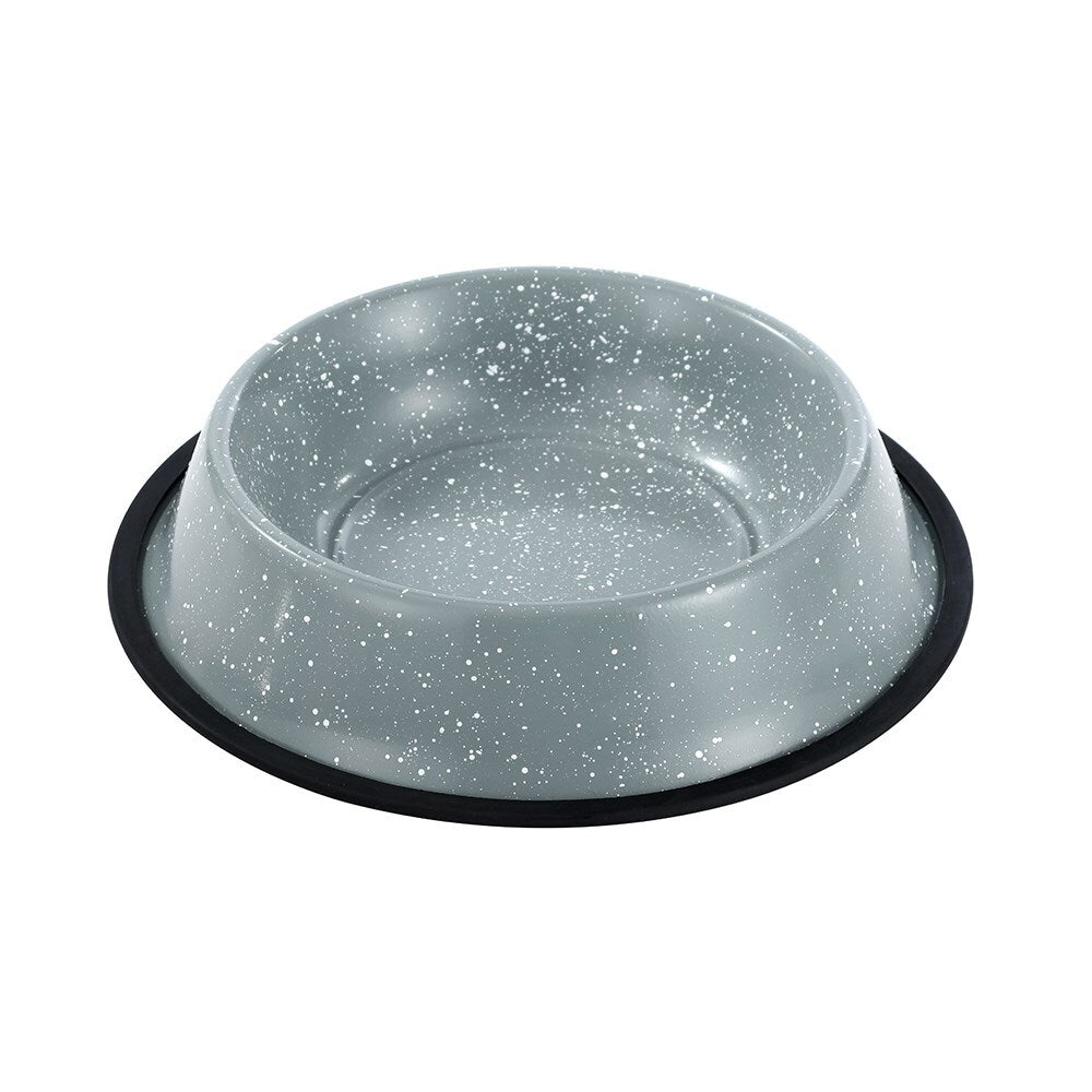 Paws & Claws Savoy 1.5L/29cm Non-Slip Stainless Steel Pet Bowl - Grey