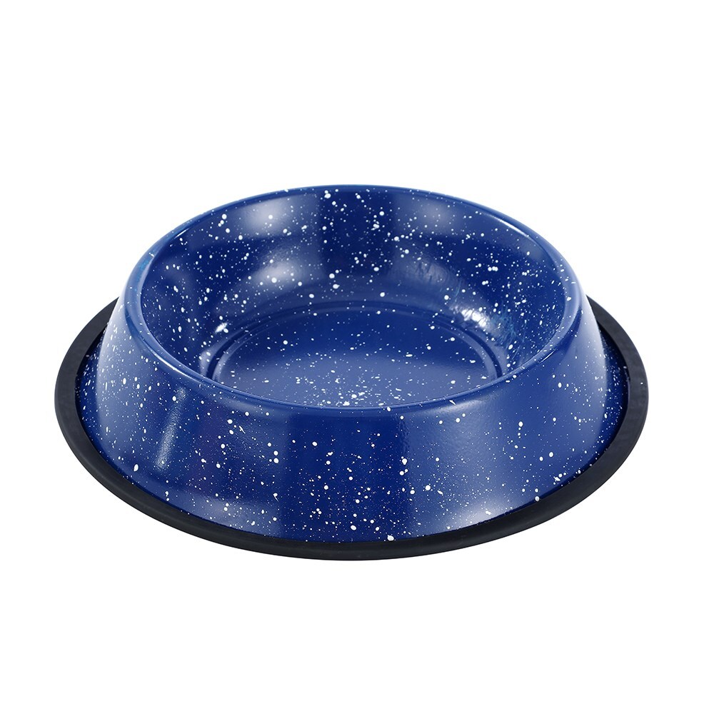 Paws & Claws Savoy 1.5L/29cm Non-Slip Stainless Steel Pet Bowl - Blue