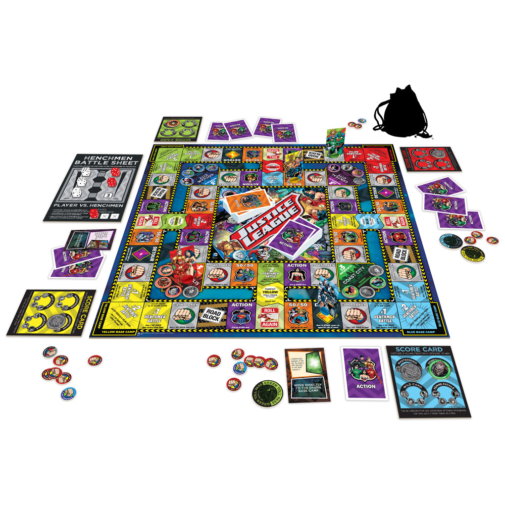 DC Justice League Road Trip Board Game
