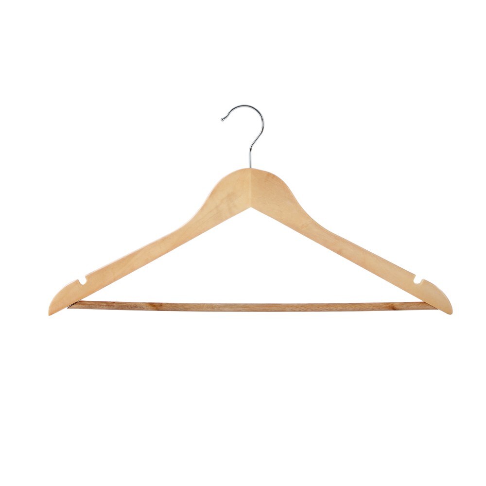 10pc Wooden Hangers 44.5cm