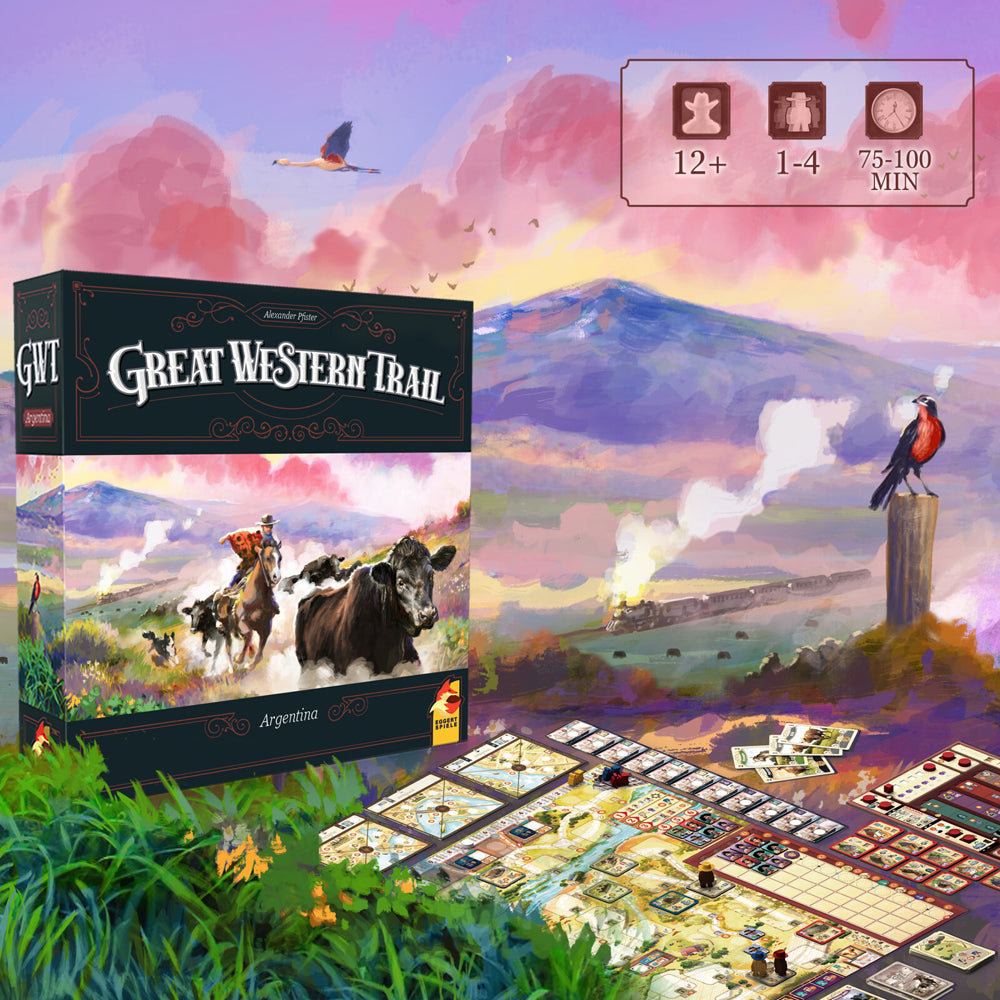 Eggertspiele Great Western Trail Cowboy Board Game Argentina 12y+