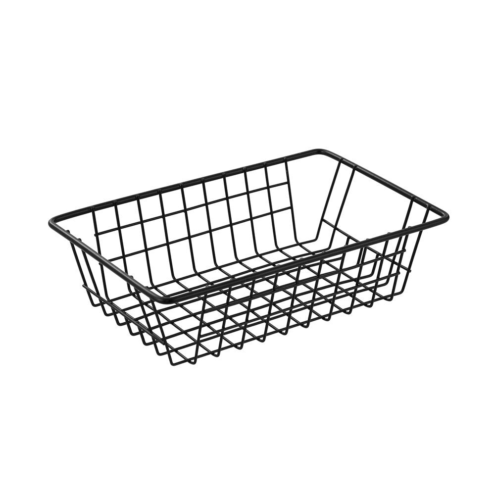 Boxsweden 26x7cm Wire Storage Basket - Black