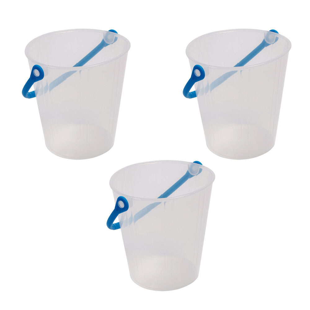 Beleduc Transparent Bucket Sand Play Sandpit Toy Kids/Children - 3y+ (3 Pack)