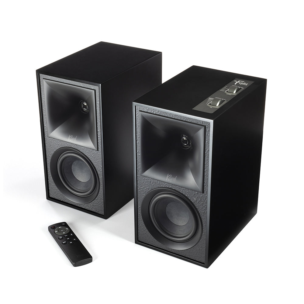 1068026-2pc-klipsch-the-fives-powered-monitor-bookshelf-speakers-wireless-bluetooth-matte-black