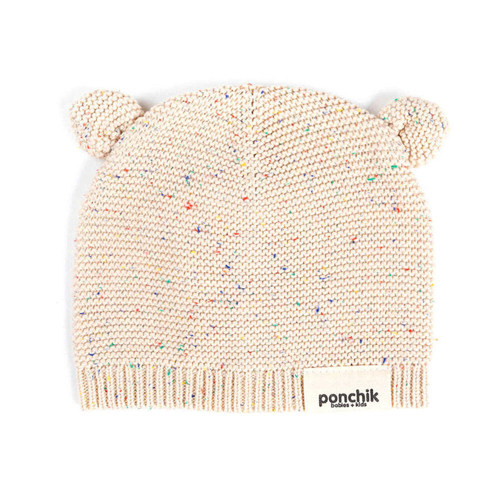 111002901-ponchik-baby-toddler-bear-beanie-carmel-speckle-knit-size-3-12m