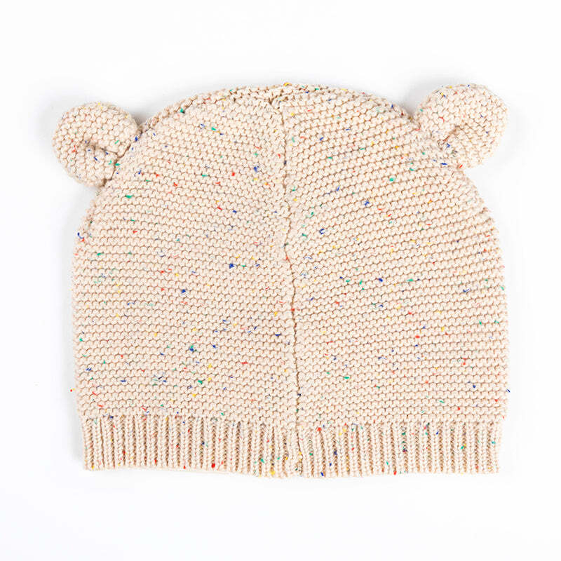 111002901-ponchik-baby-toddler-bear-beanie-carmel-speckle-knit-size-3-12m