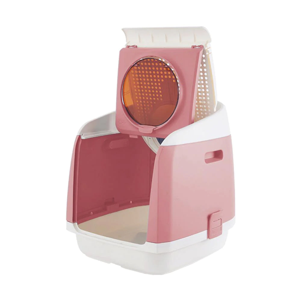 2018catfc02-pakeway-tomcat-free-dual-door-cabin-cat-litter-box-pink