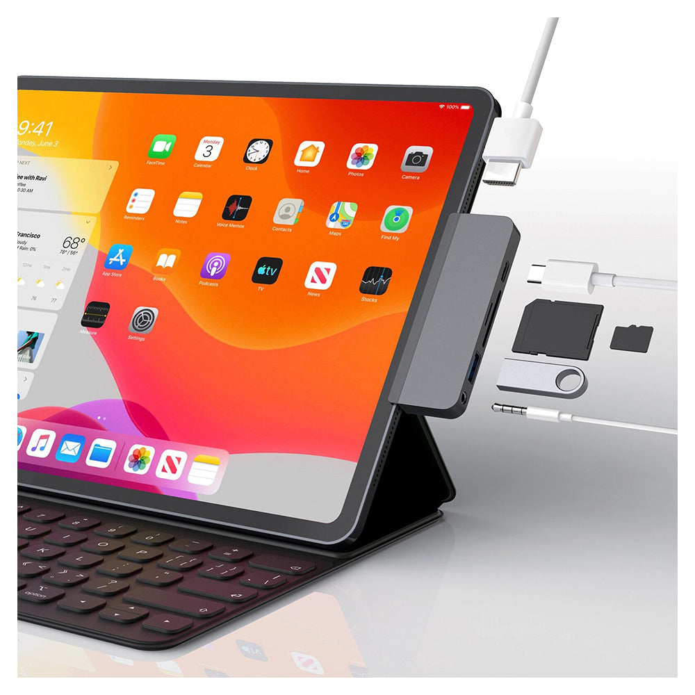 90026675-hyperdrive-6-in-1-usb-c-hub-for-ipad-pro-space-gray