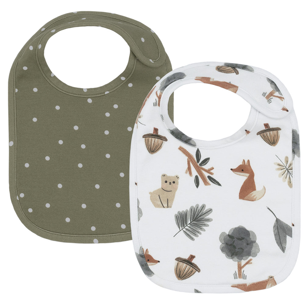 4720123-2pc-living-textiles-bibs-forest-retreat-olive-dots