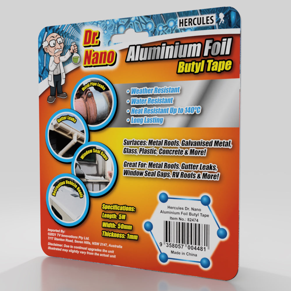 82474-hercules-dr-nano-aluminium-foil-butyl-tape-silver-50mm-x-5m