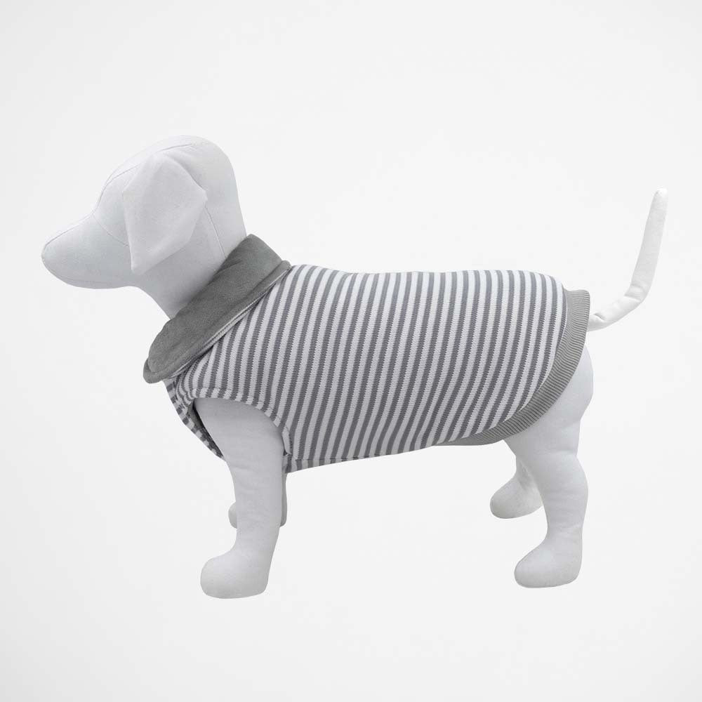 Louie Living Dog/Pet Reversible Light Sweater XL Light Grey
