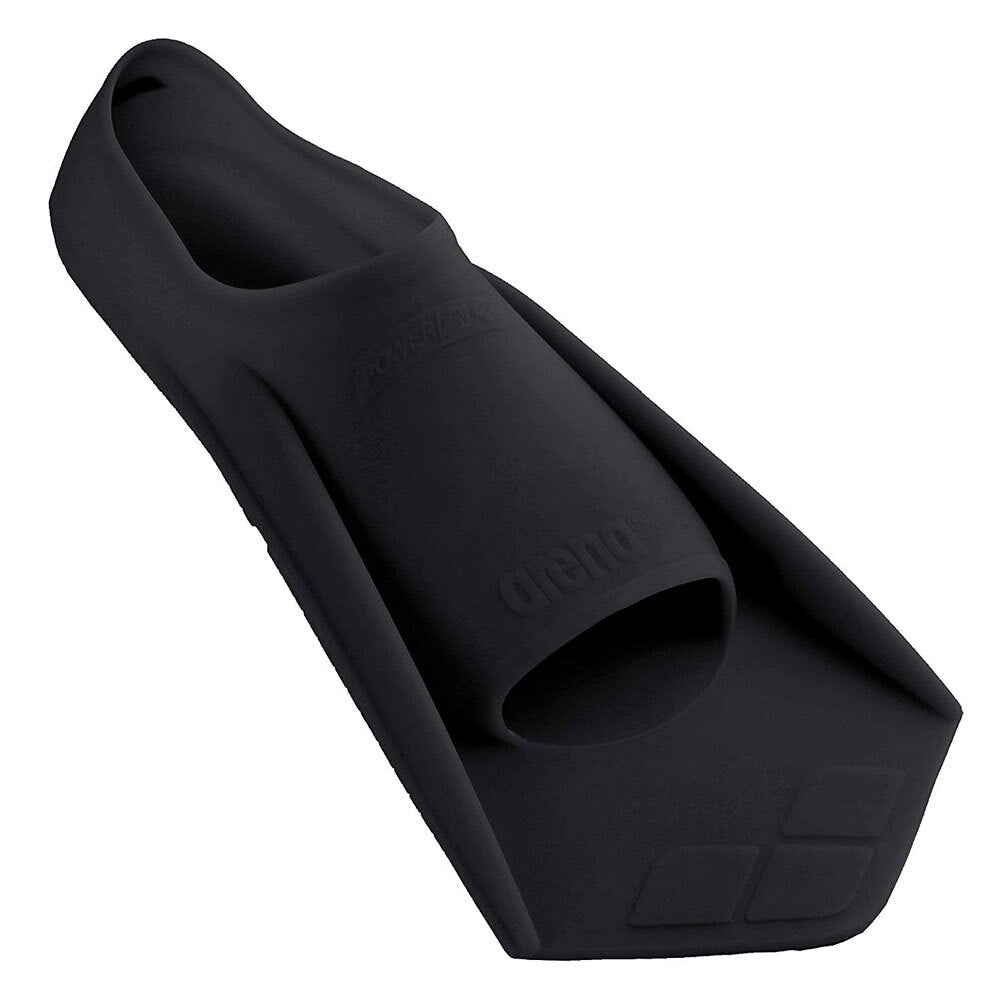 Arena Black Powerfin Swimming Fin for Training - Size 33-34 / US 2-3 / UK 1-2 / AU 1-2