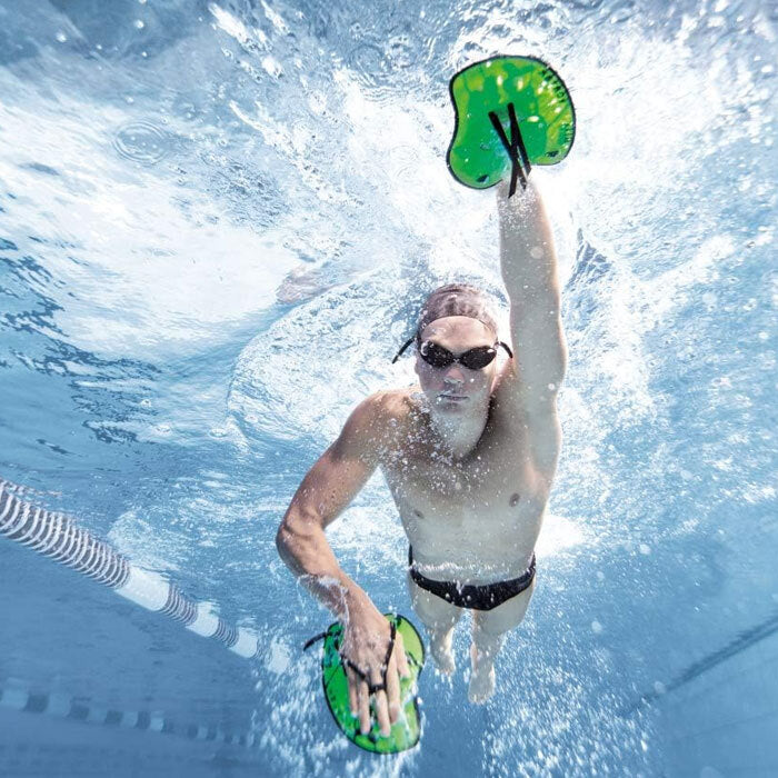 Arena Large Vortex Evolution Hand Paddle for Swimming - Lime Green