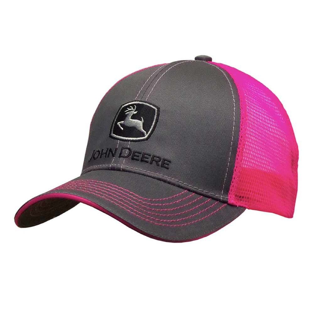 23080418ch00-john-deere-men-unisex-one-size-neon-cap-charcoal-pink