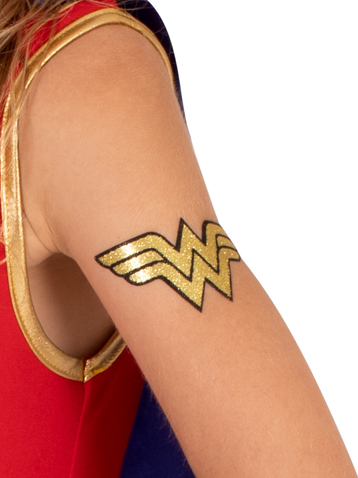 36668-dc-comics-wonder-woman-temporary-glitter-sticker-tattoo-costume-accessory