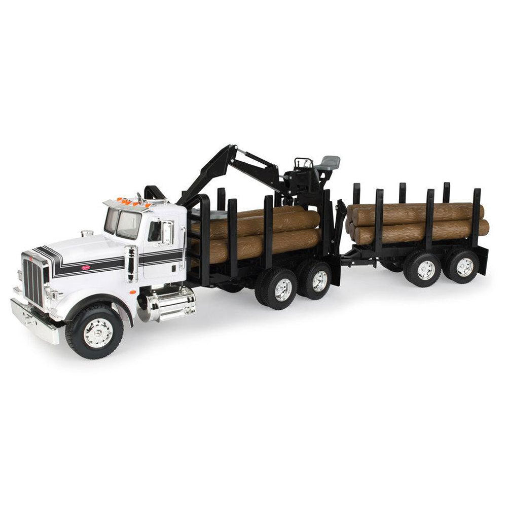 46720-peterbilt-big-farm-367-logging-truck-w-pup-trailer-logs