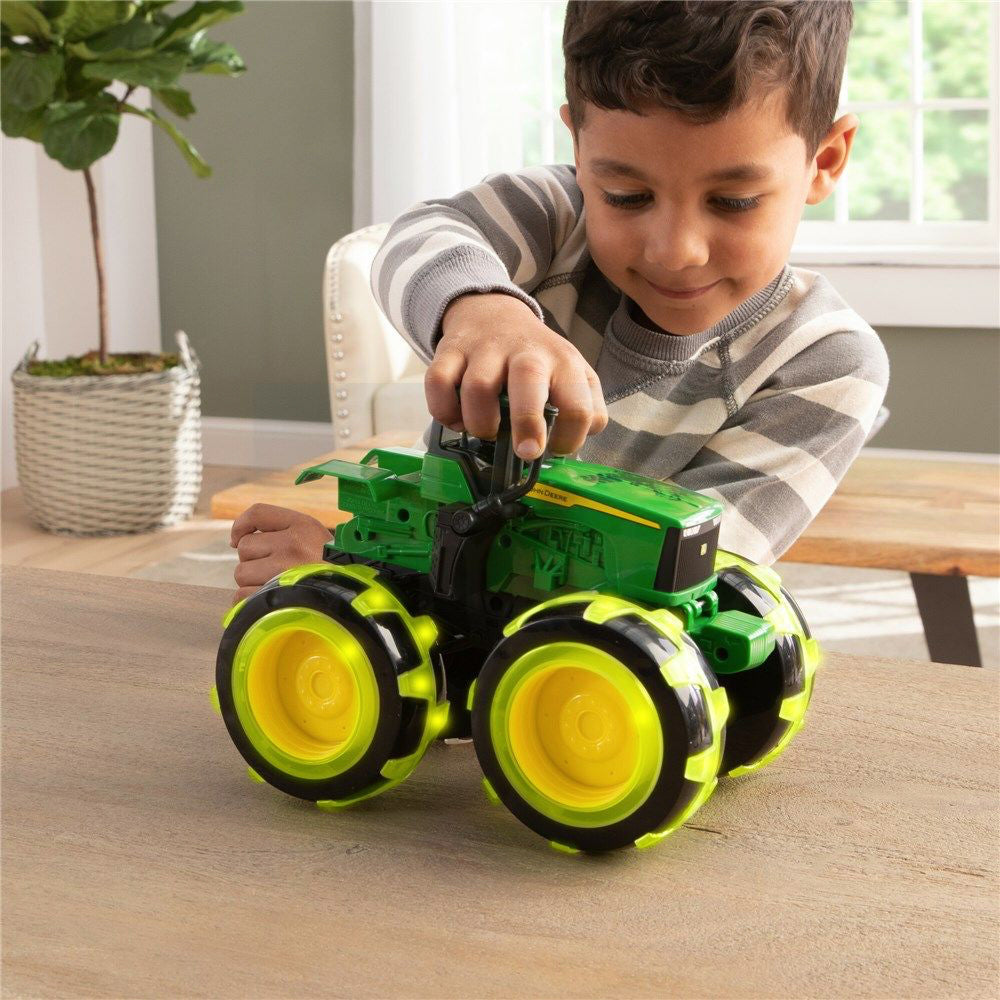 47451-john-deere-monster-4wd-tractor-w-treads-light-wheels-kids-toy-3y-green