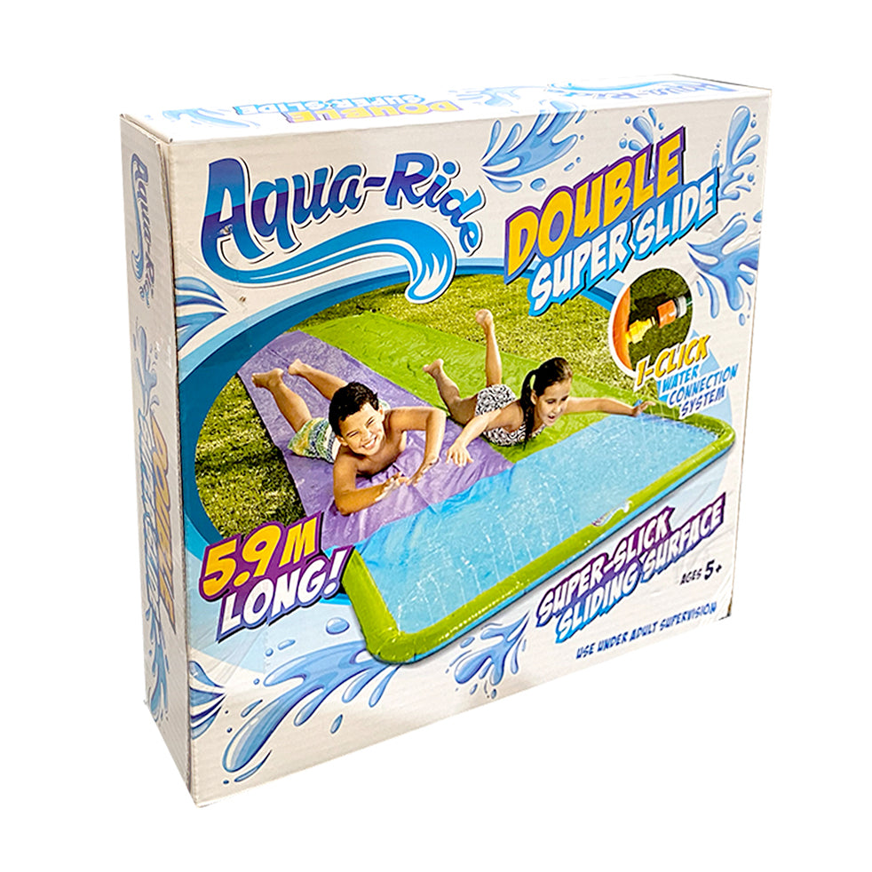 77002-aqua-ride-16ft-double-water-slide-outdoor-play-kids-children-5y