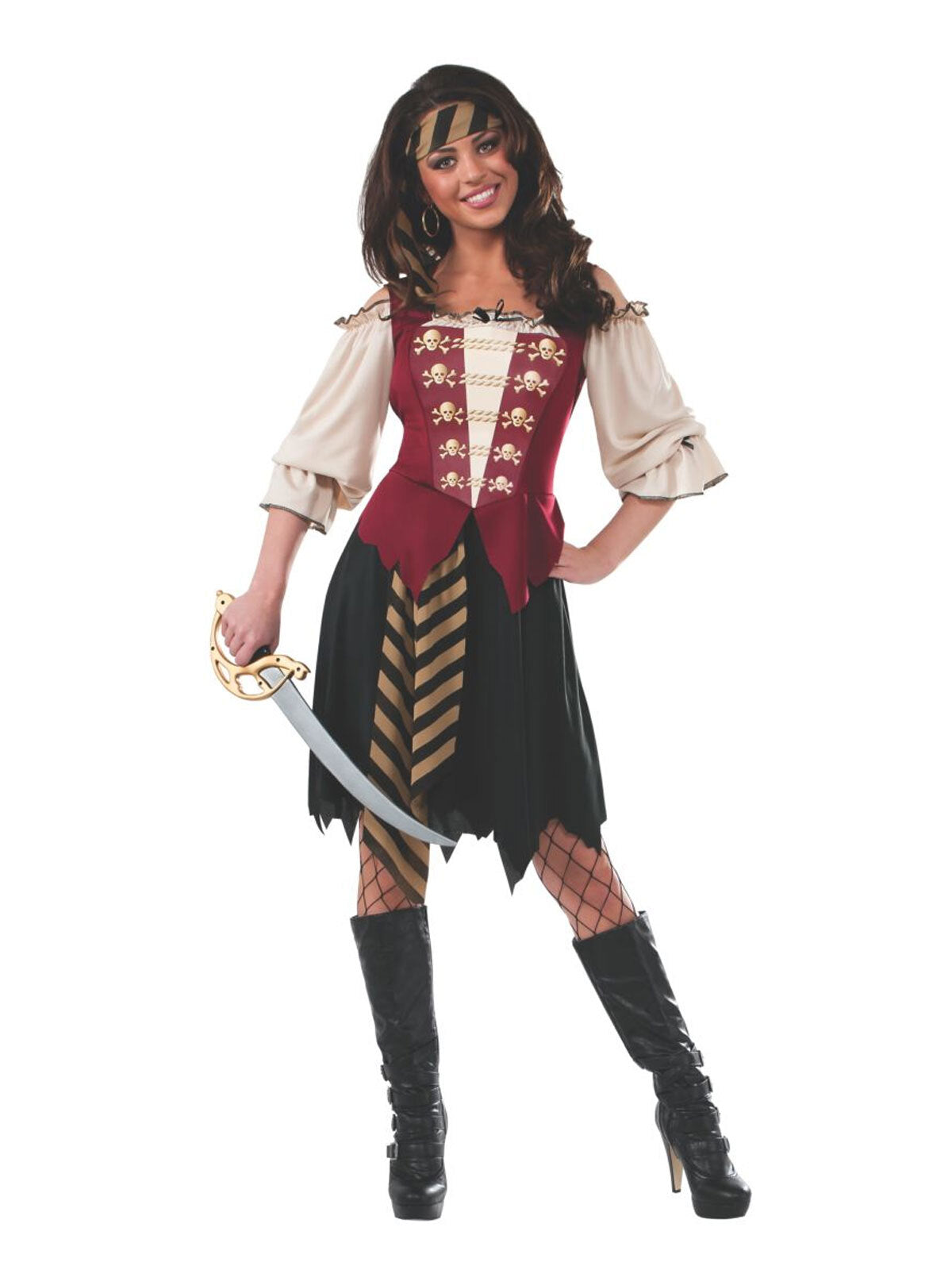 810031std-rubies-elegant-pirate-female-dress-up-costume-w-scraf-size-std