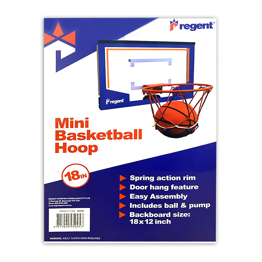 Regent Door Mounted Basketball Hoop w/ Ball/Pump 18"
