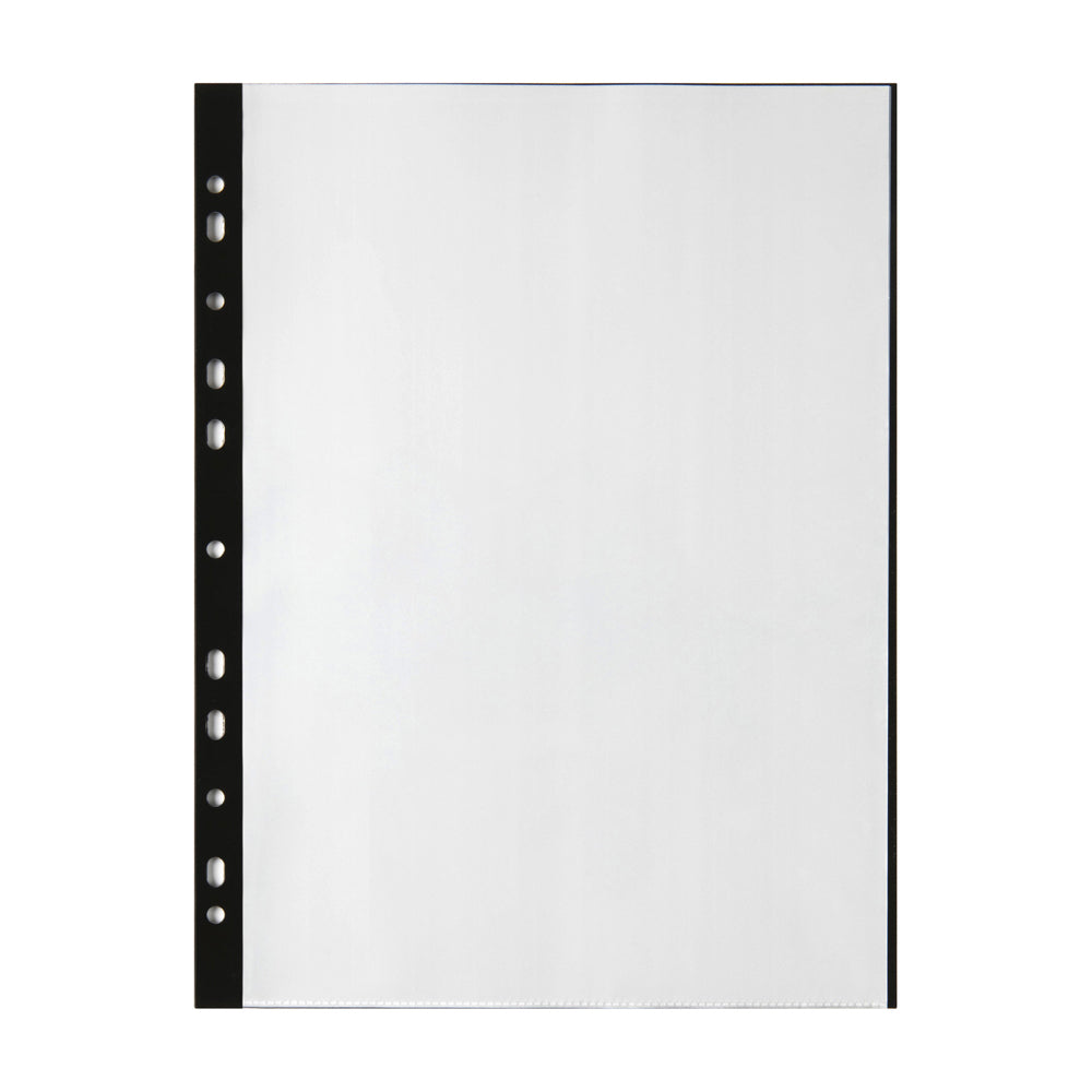 22005-marbig-bindermate-20-pockets-a4-display-book-clear-black