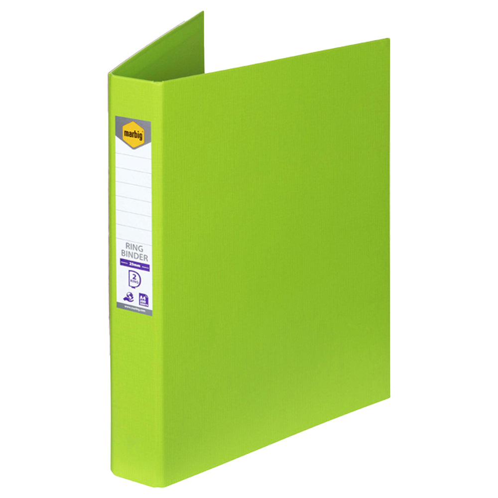 5012099-marbig-pe-linen-2-d-ring-25mm-a4-binder-assorted