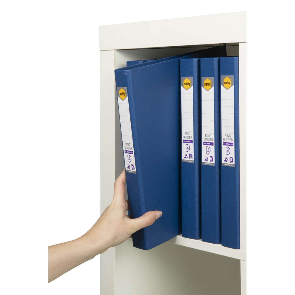 5022101-marbig-pe-linen-2-d-ring-25mm-a4-binder-file-organiser-blue