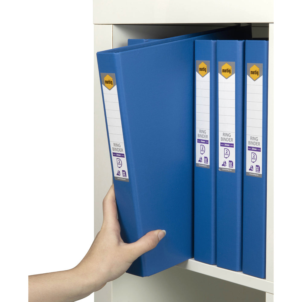 5022131-marbig-pe-linen-2-d-ring-25mm-a4-binder-file-organiser-marine