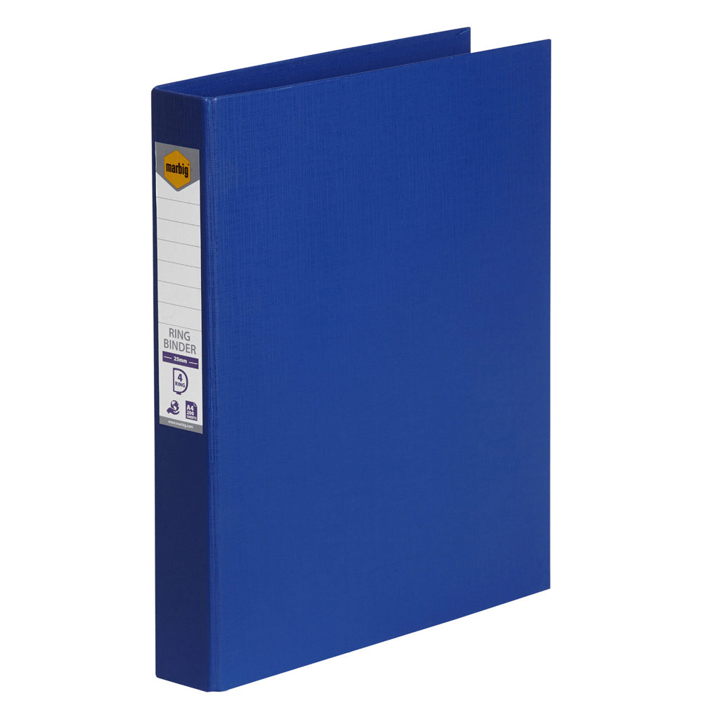 5024101-marbig-pe-linen-4-d-ring-25mm-a4-binder-file-organiser-blue
