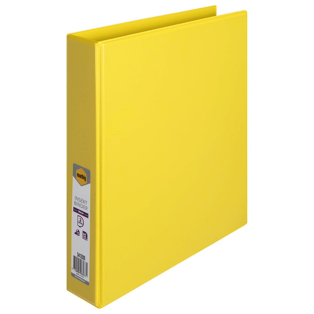 5412005-marbig-pp-clearview-2-d-ring-38mm-a4-insert-binder-file-organiser-yellow