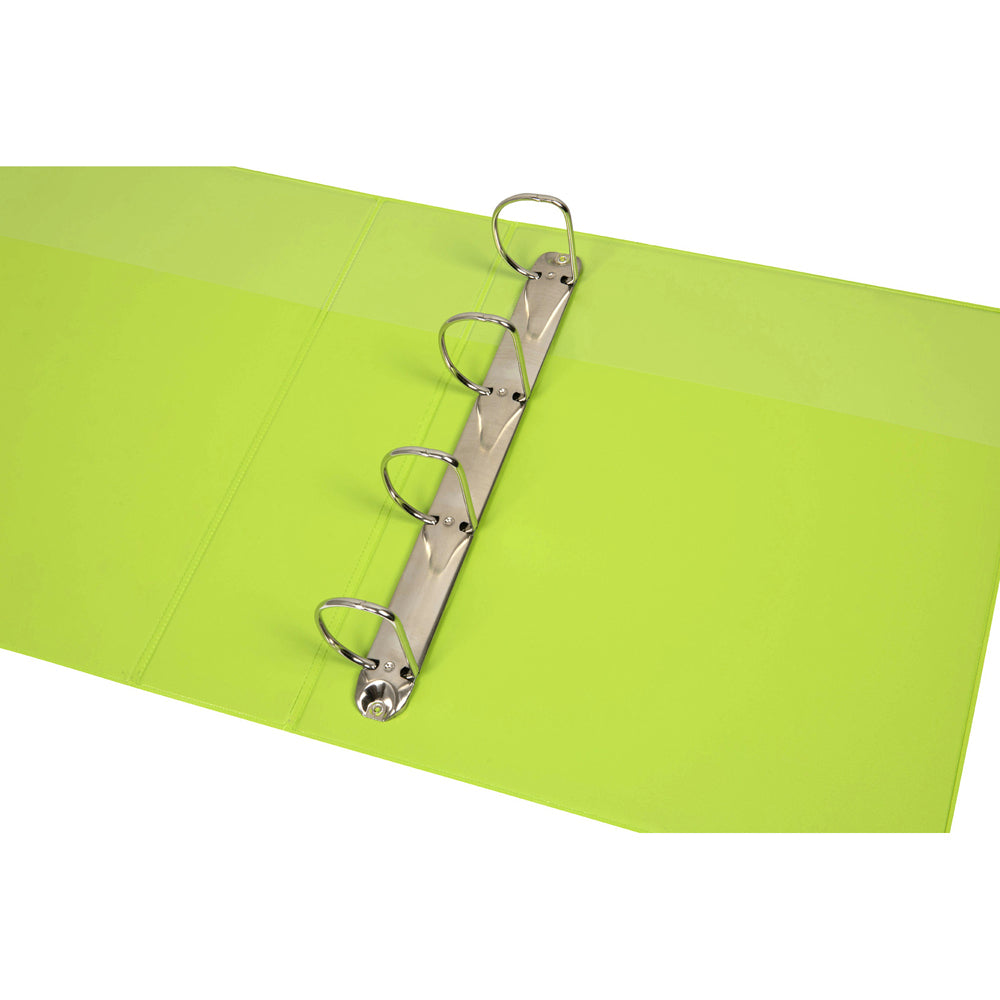 5424004-marbig-pp-clearview-4-d-ring-50mm-a4-insert-binder-file-organiser-lime