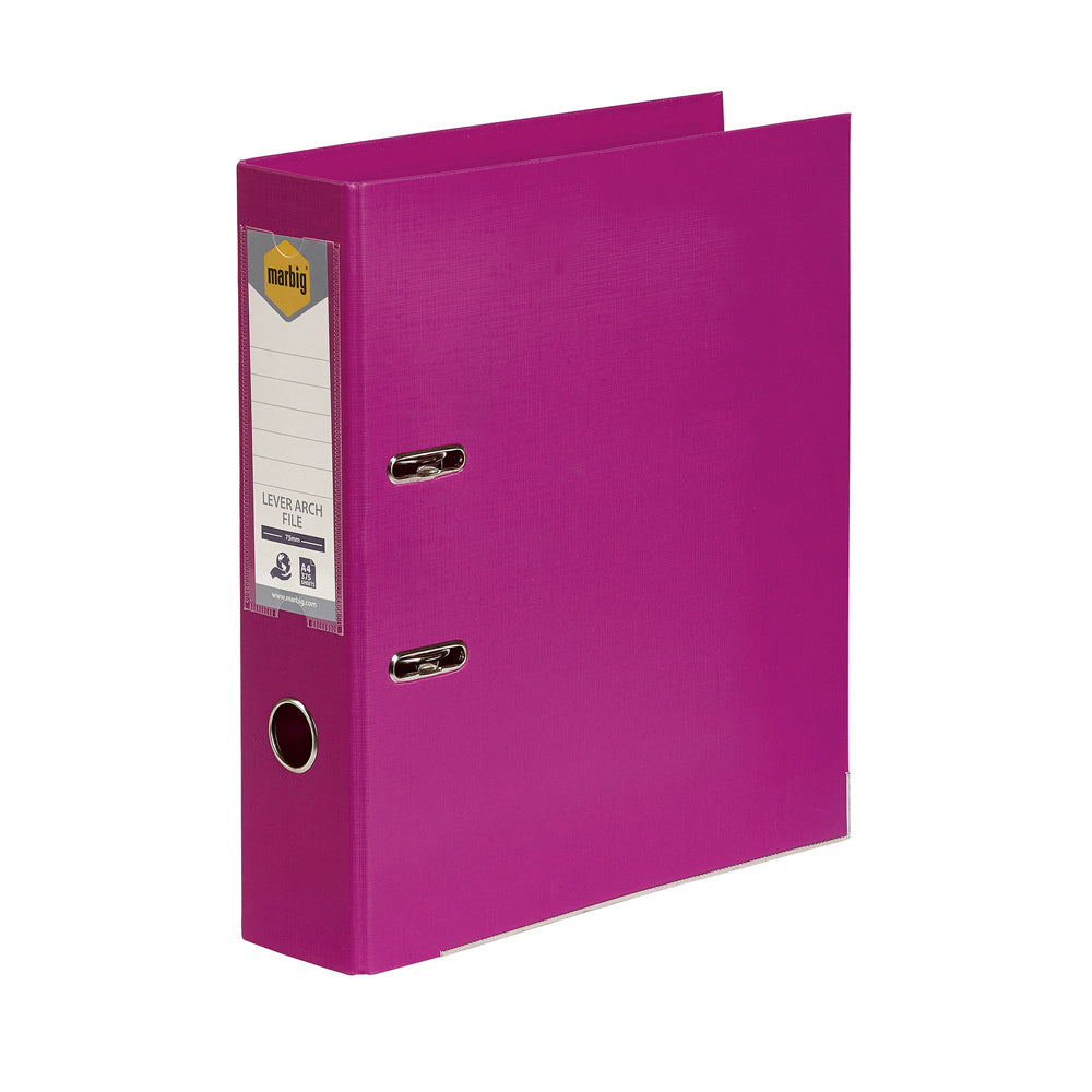 6601009-marbig-pe-lever-arch-file-folder-a4-document-organiser-pink