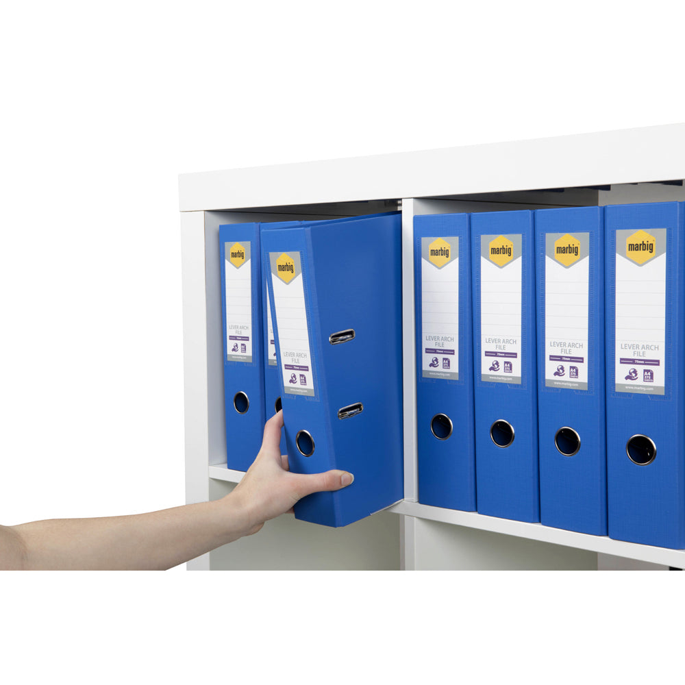6601031-marbig-pe-lever-arch-file-folder-a4-document-organiser-marine