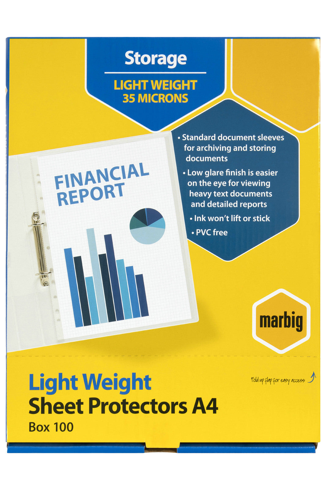 25150-100pc-marbig-lightweight-a4-ring-binder-sheet-protectors-clear