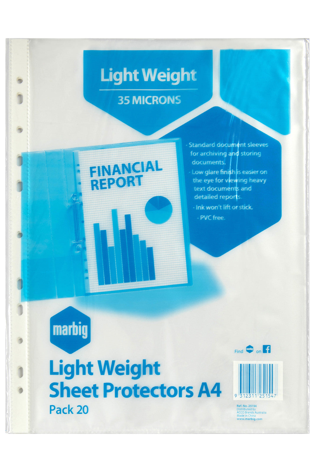 25154-20pc-marbig-lightweight-a4-ring-binder-sheet-protectors-clear