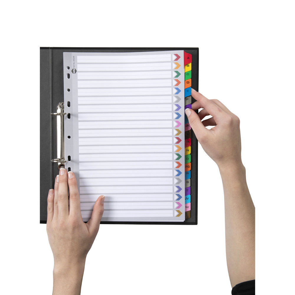 35024f-marbig-a-z-tab-coloured-a4-ring-binder-plastic-divider-organiser