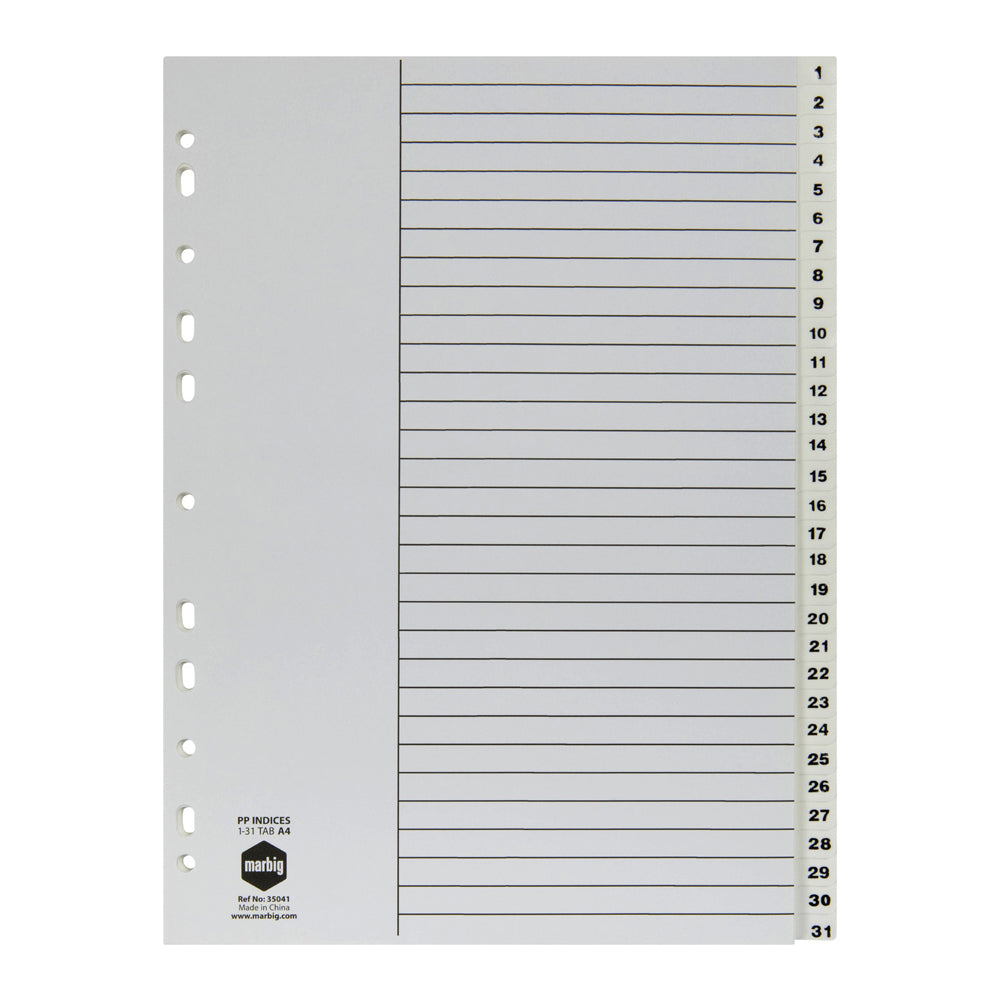 35041-marbig-pp-1-31-tab-a4-binder-indices-dividers-white