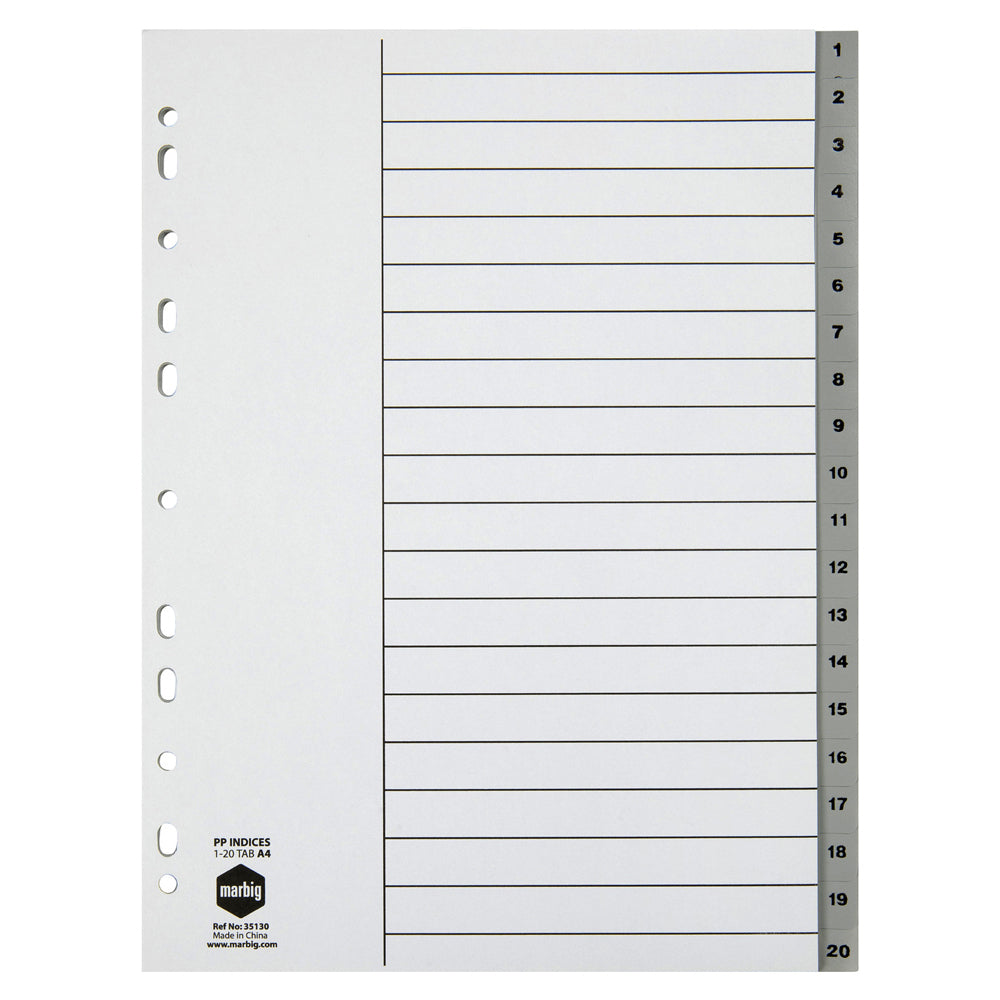 35130-marbig-pp-1-20-tab-a4-lever-arch-binder-divider-indices-grey