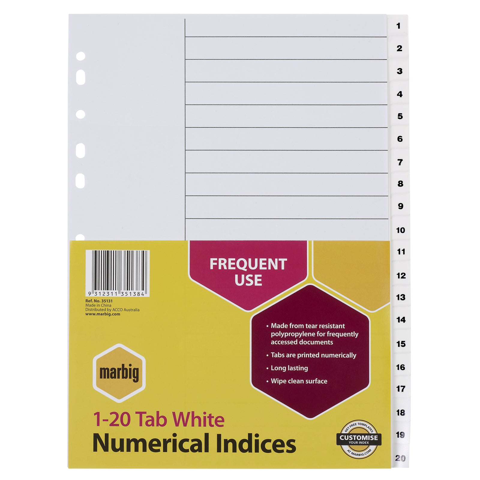 35131-marbig-pp-1-20-tab-a4-lever-arch-binder-divider-indices-white
