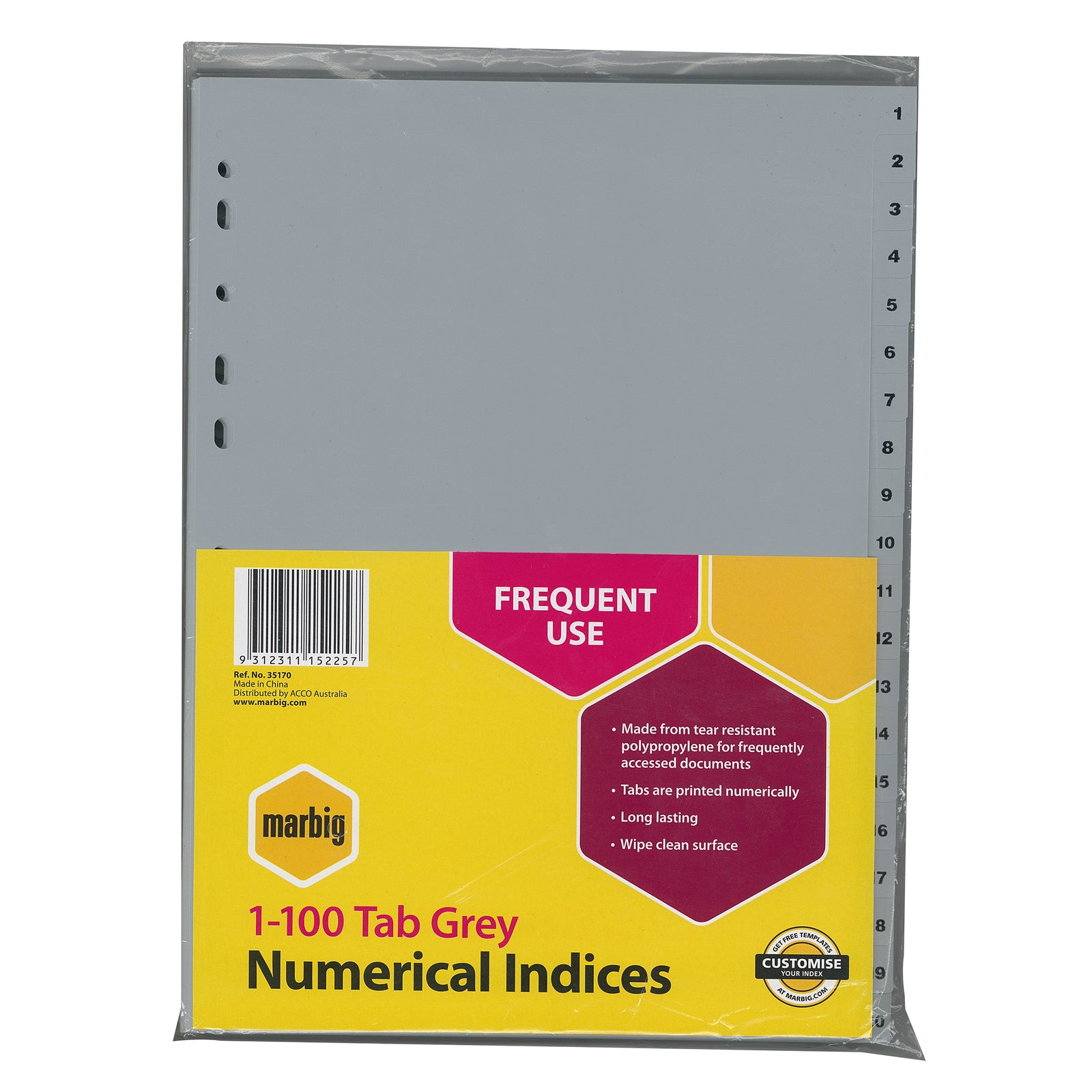35170-marbig-pp-1-100-tab-a4-lever-arch-binder-divider-indices-grey