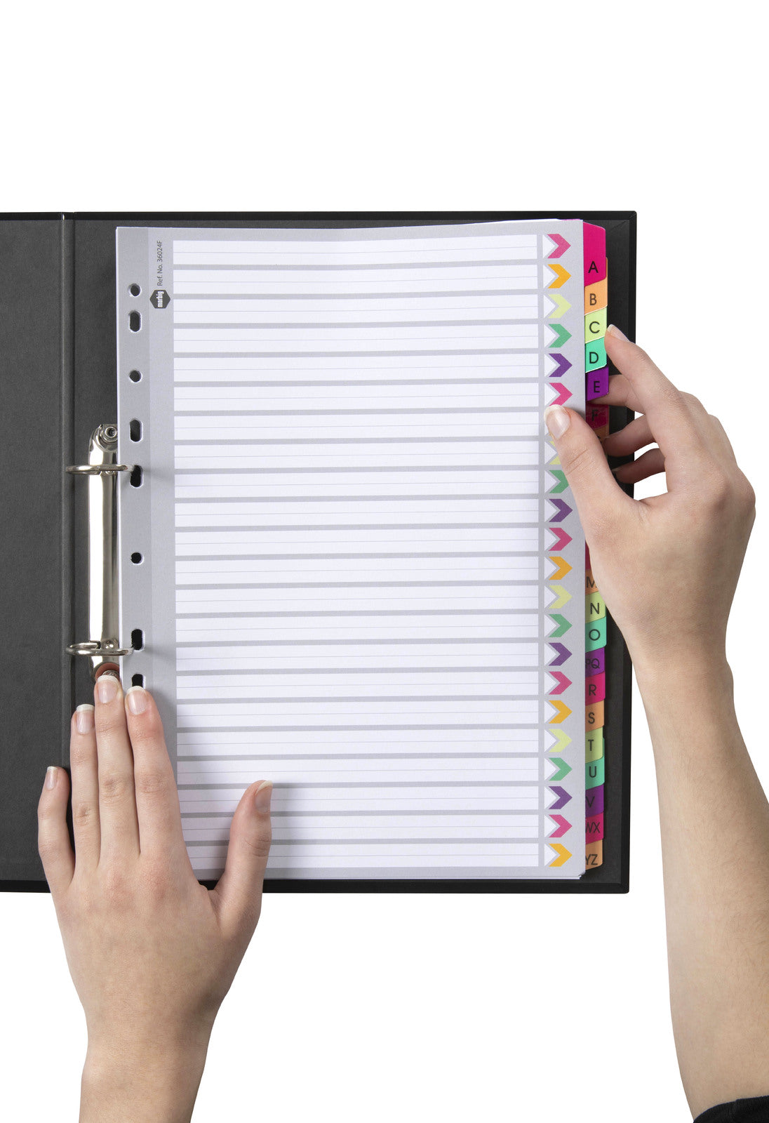 36024f-marbig-a-z-tab-fluoro-a4-ring-binder-plastic-divider-organiser